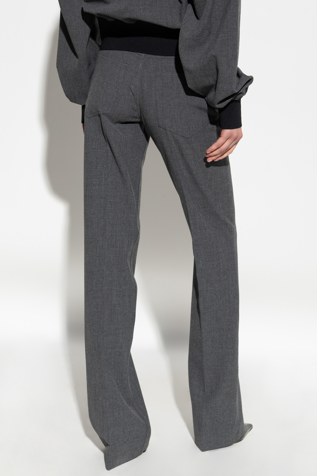 ★★ ★★ Paris Pants T22E7WPC504WL1W20 Grey Creased trousers The Attico - Vitkac Italy